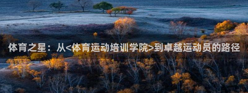 k1体育app下载：体育之星：从<体育运动培训学院>到卓越运动员的路径