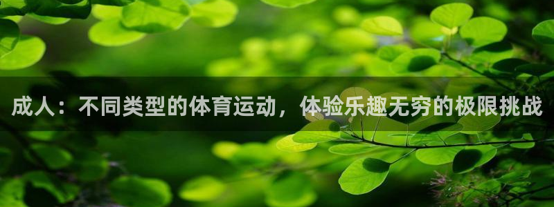 k1体育链接：成人：不同类型的体育运动，体验乐趣无穷的极限挑战